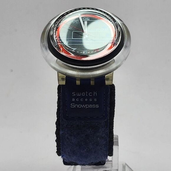 Swatch Watch Pop Snowpass Unisex 1998 PKB101 New Battery Vintage - Picture 13 of 16